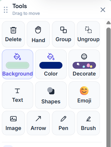 Tools panel overview
